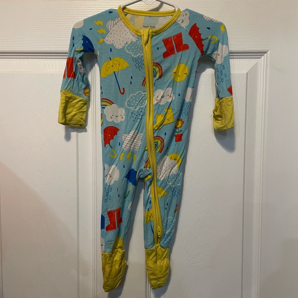Little Sleepies Sun Showers Zippy 0-3 Months – Retired Print (Flawed)